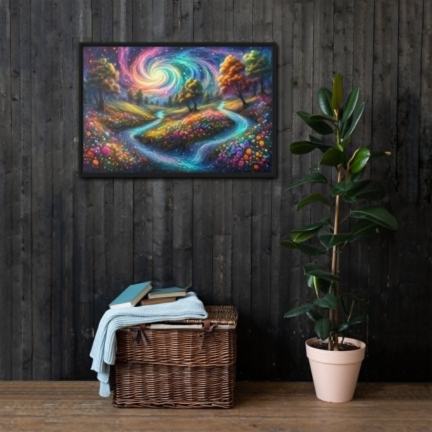 Meadows of Wonder - Framed Canvas Home & Garden > Decor > Artwork > Posters, Prints, & Visual Artwork