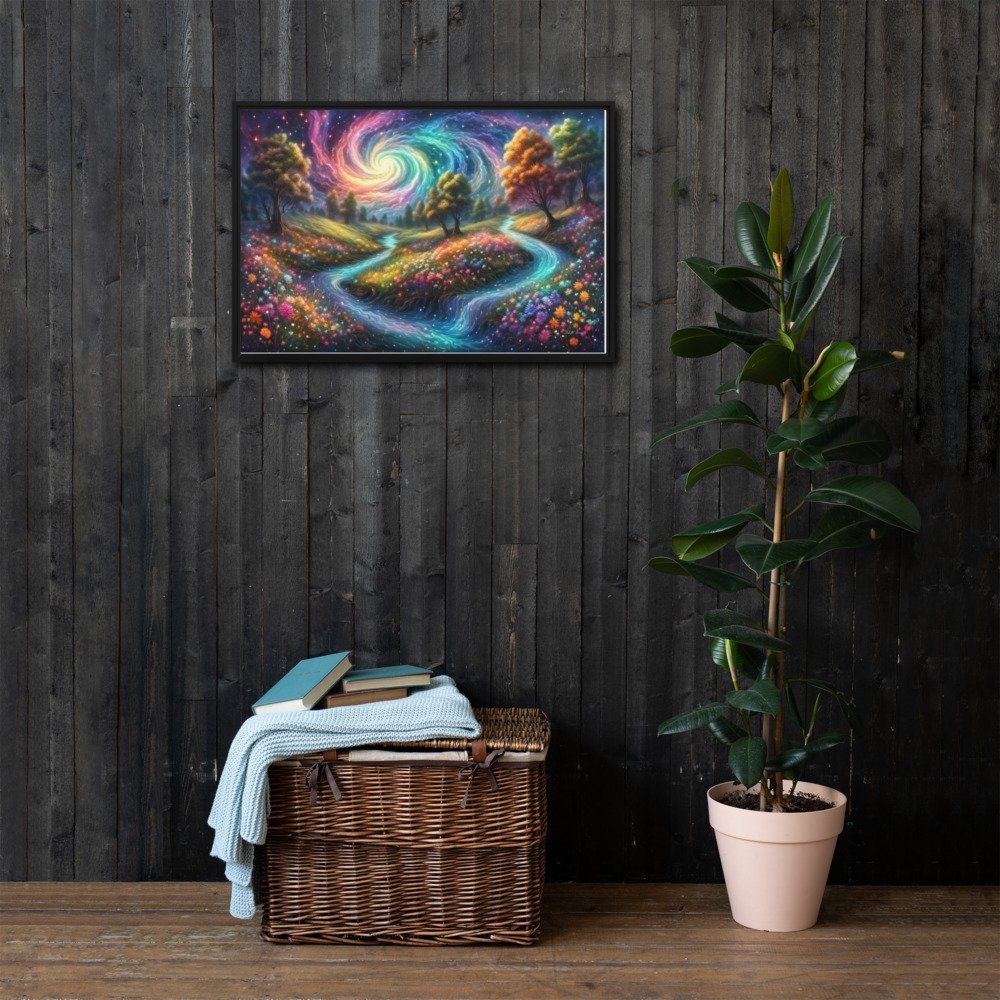 Meadows of Wonder - Framed Canvas Home & Garden > Decor > Artwork > Posters, Prints, & Visual Artwork