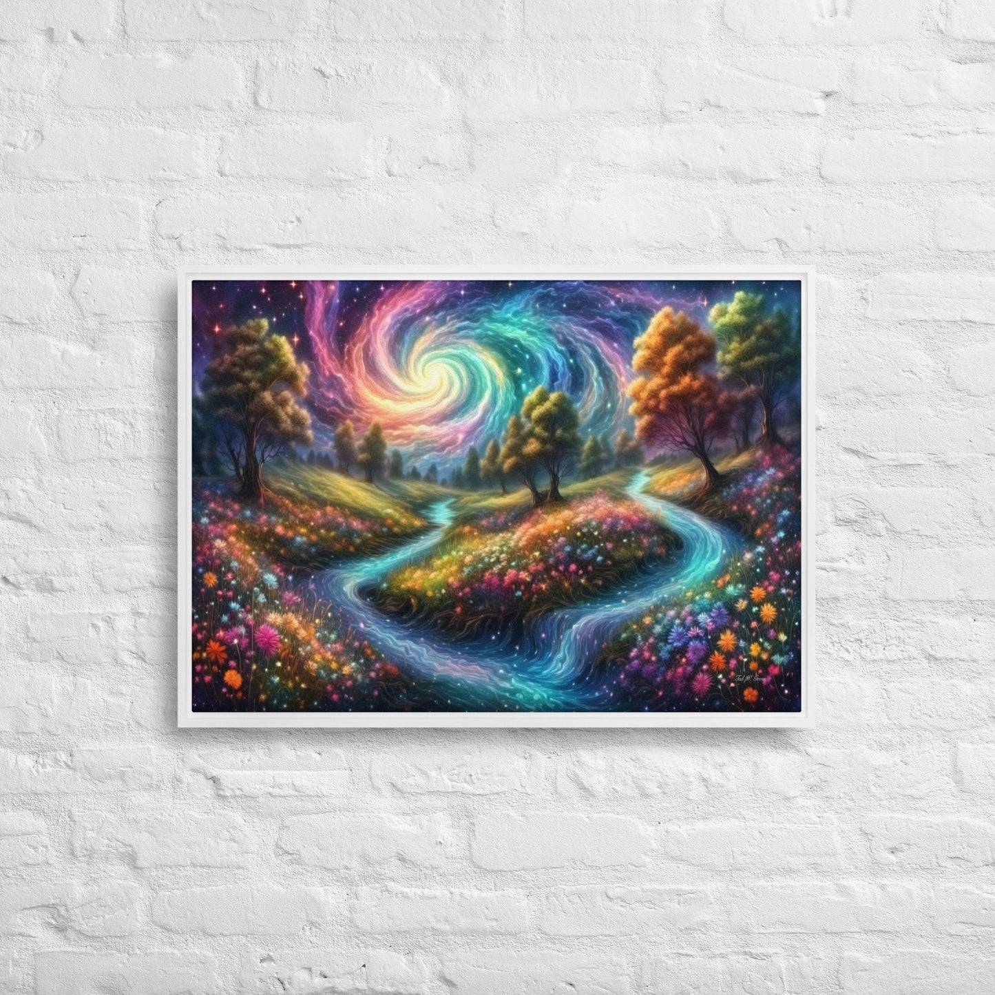 Meadows of Wonder - Framed Canvas Home & Garden > Decor > Artwork > Posters, Prints, & Visual Artwork