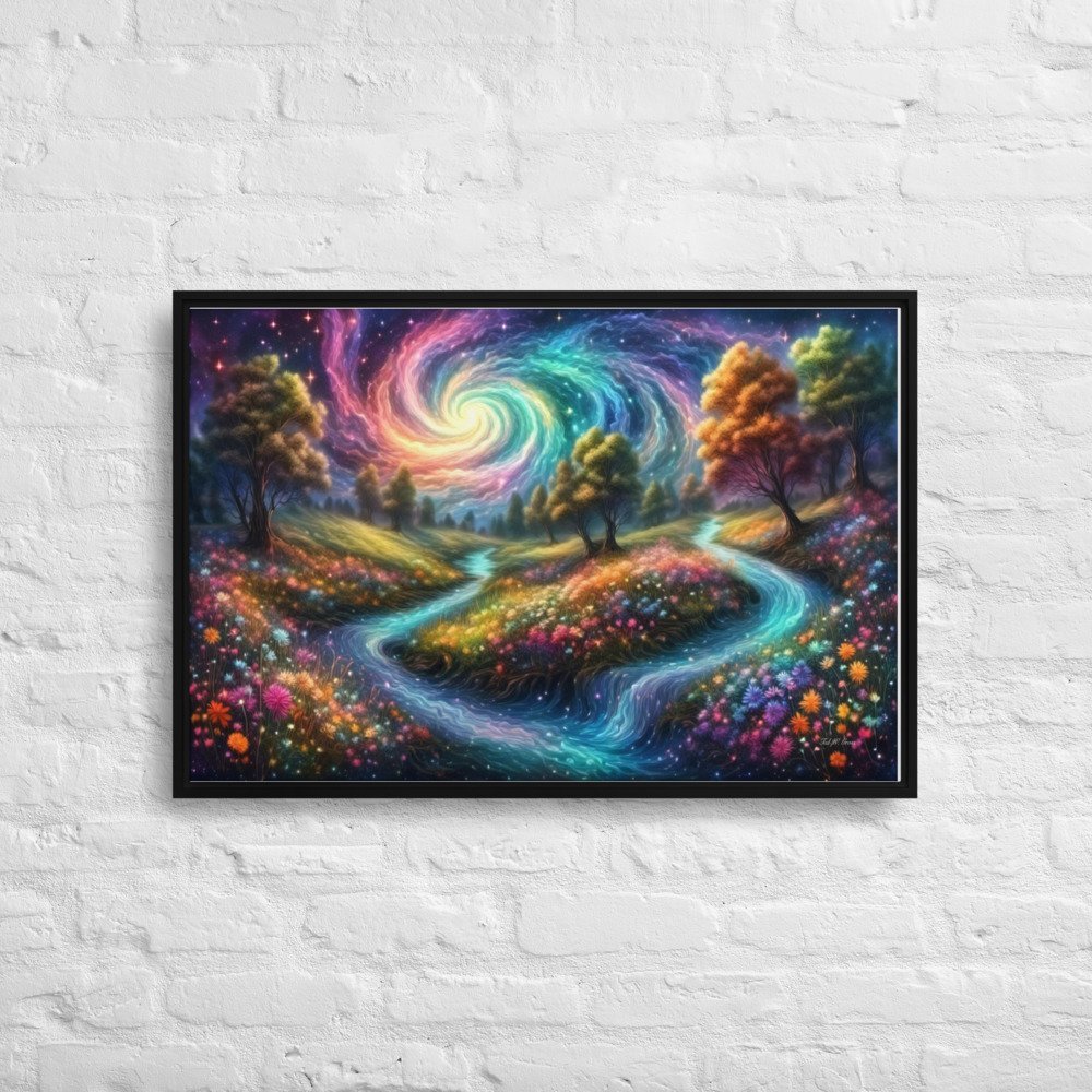 Meadows of Wonder - Framed Canvas Home & Garden > Decor > Artwork > Posters, Prints, & Visual Artwork