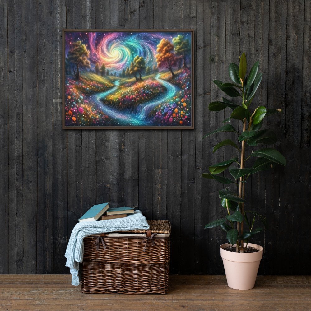 Meadows of Wonder - Framed Canvas Home & Garden > Decor > Artwork > Posters, Prints, & Visual Artwork