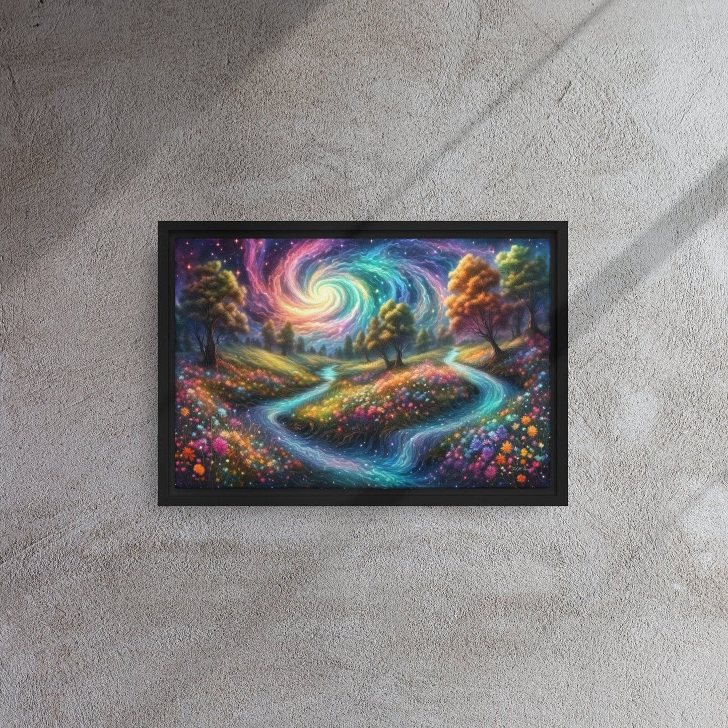 Meadows of Wonder - Framed Canvas Home & Garden > Decor > Artwork > Posters, Prints, & Visual Artwork
