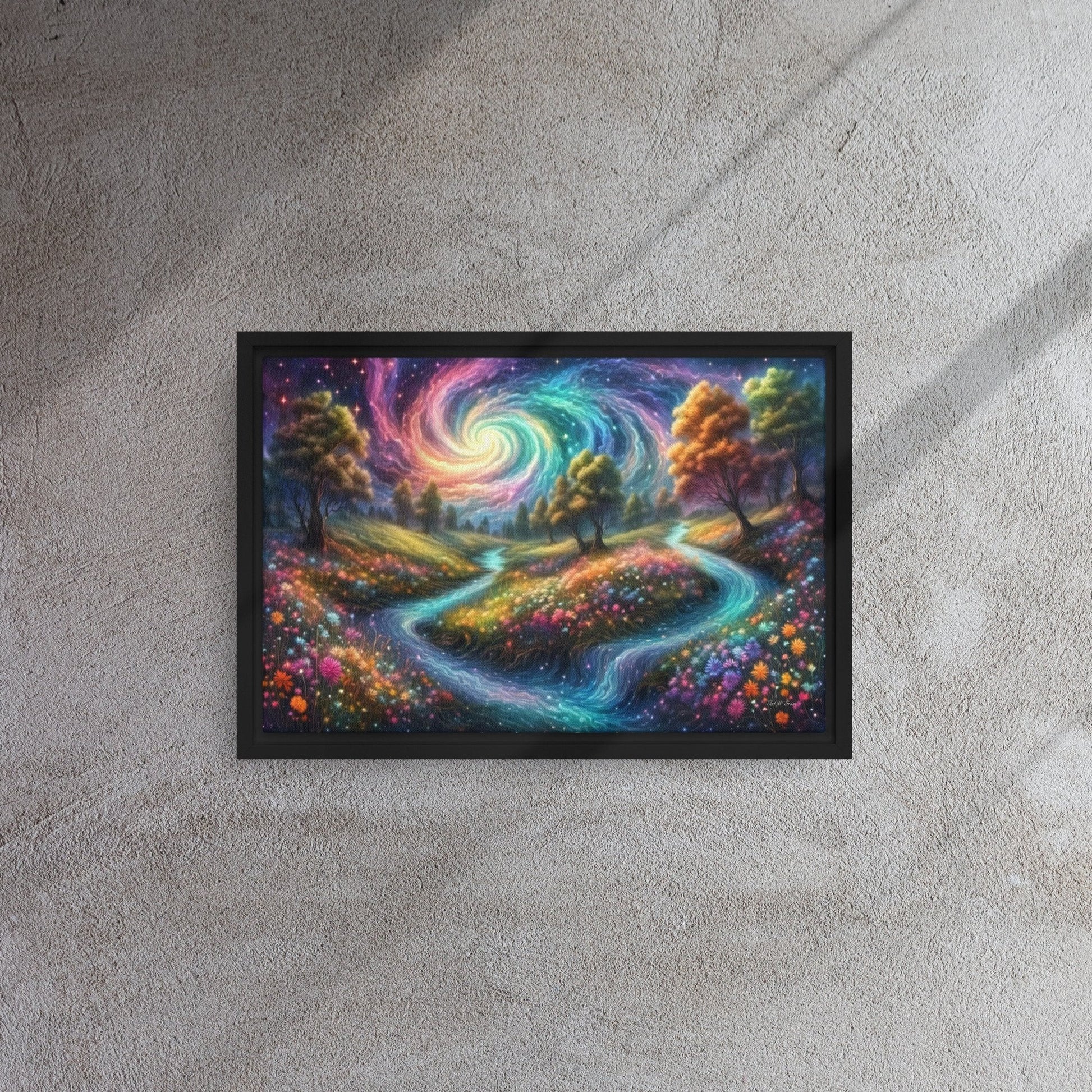 Meadows of Wonder - Framed Canvas Home & Garden > Decor > Artwork > Posters, Prints, & Visual Artwork