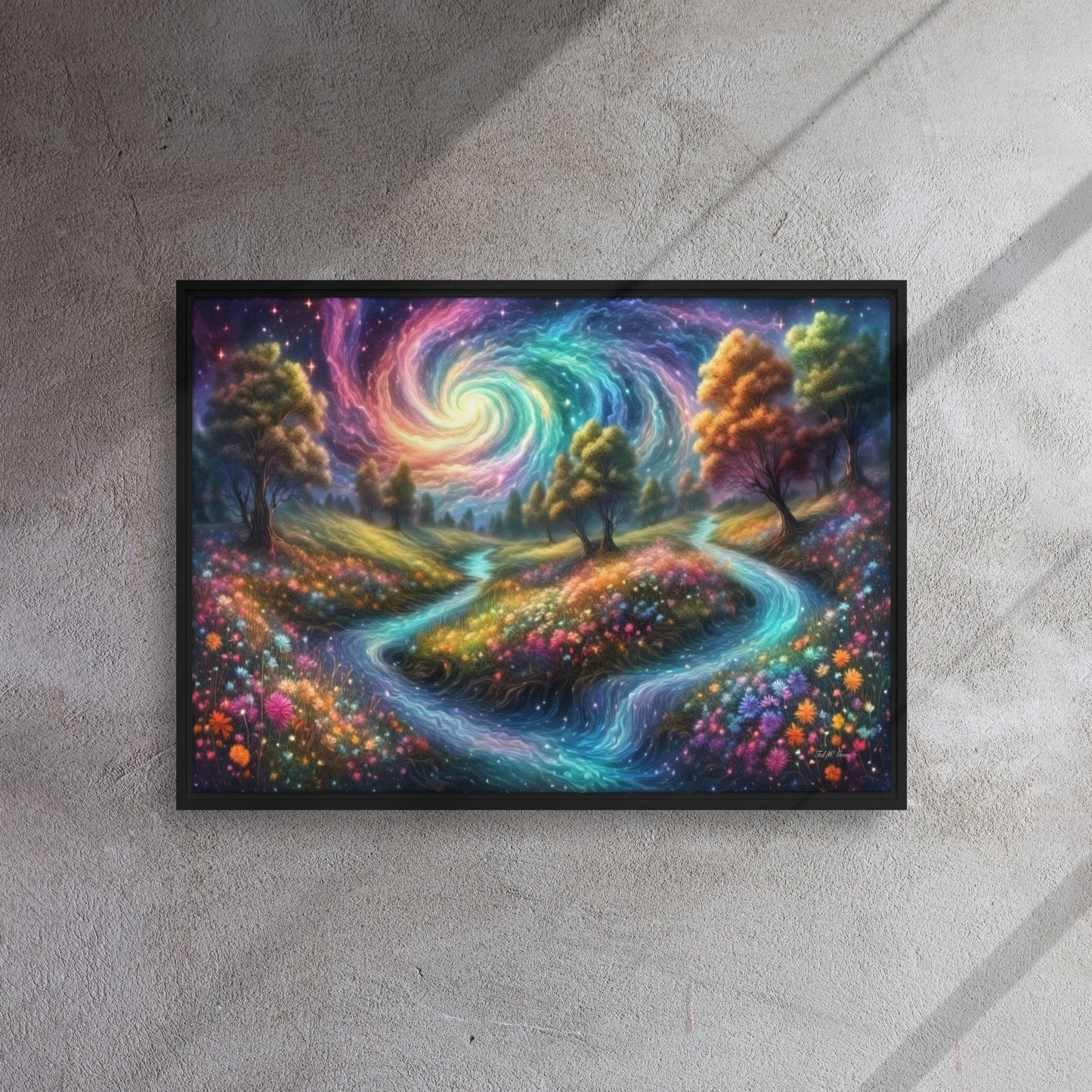 Meadows of Wonder - Framed Canvas Home & Garden > Decor > Artwork > Posters, Prints, & Visual Artwork