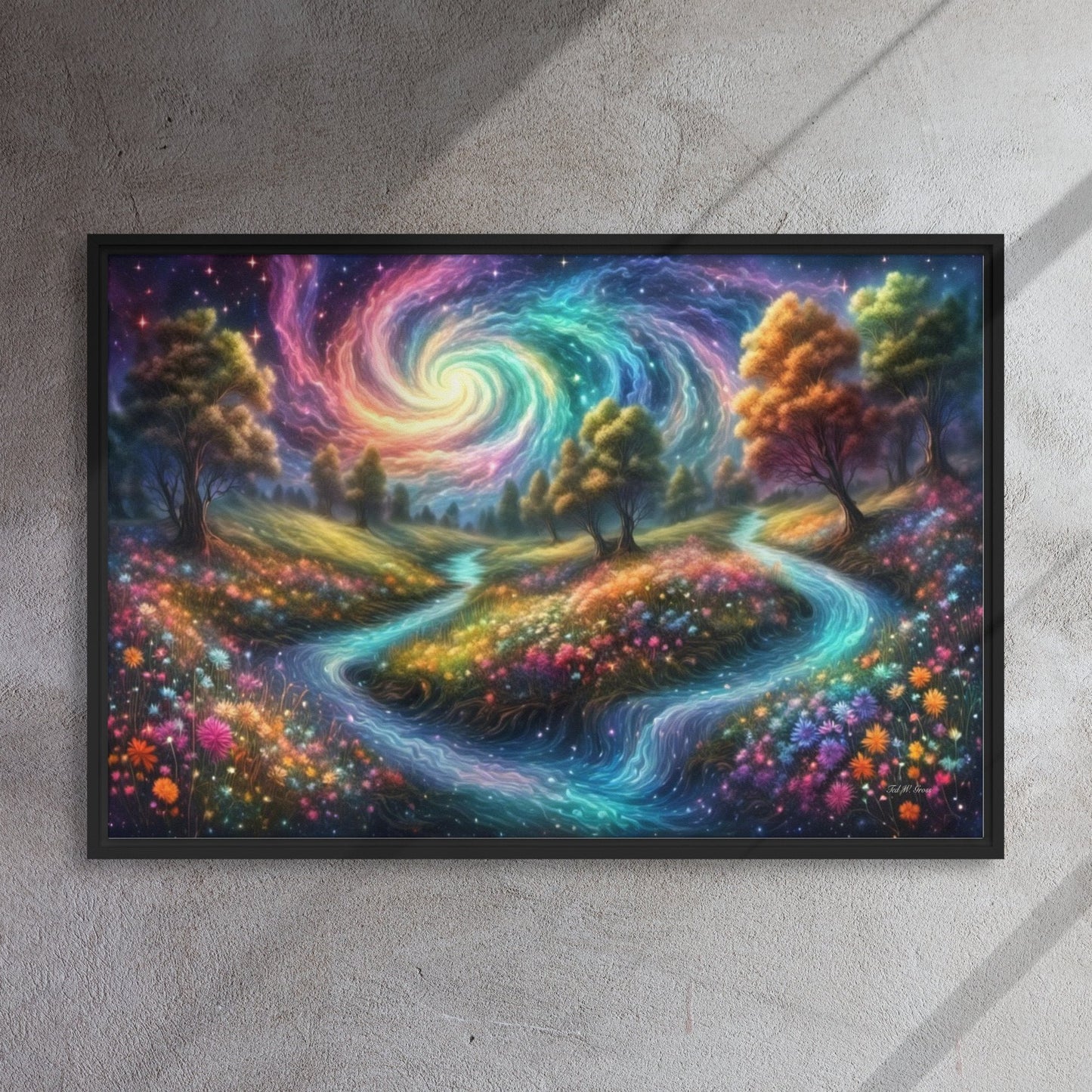 Meadows of Wonder - Framed Canvas Home & Garden > Decor > Artwork > Posters, Prints, & Visual Artwork