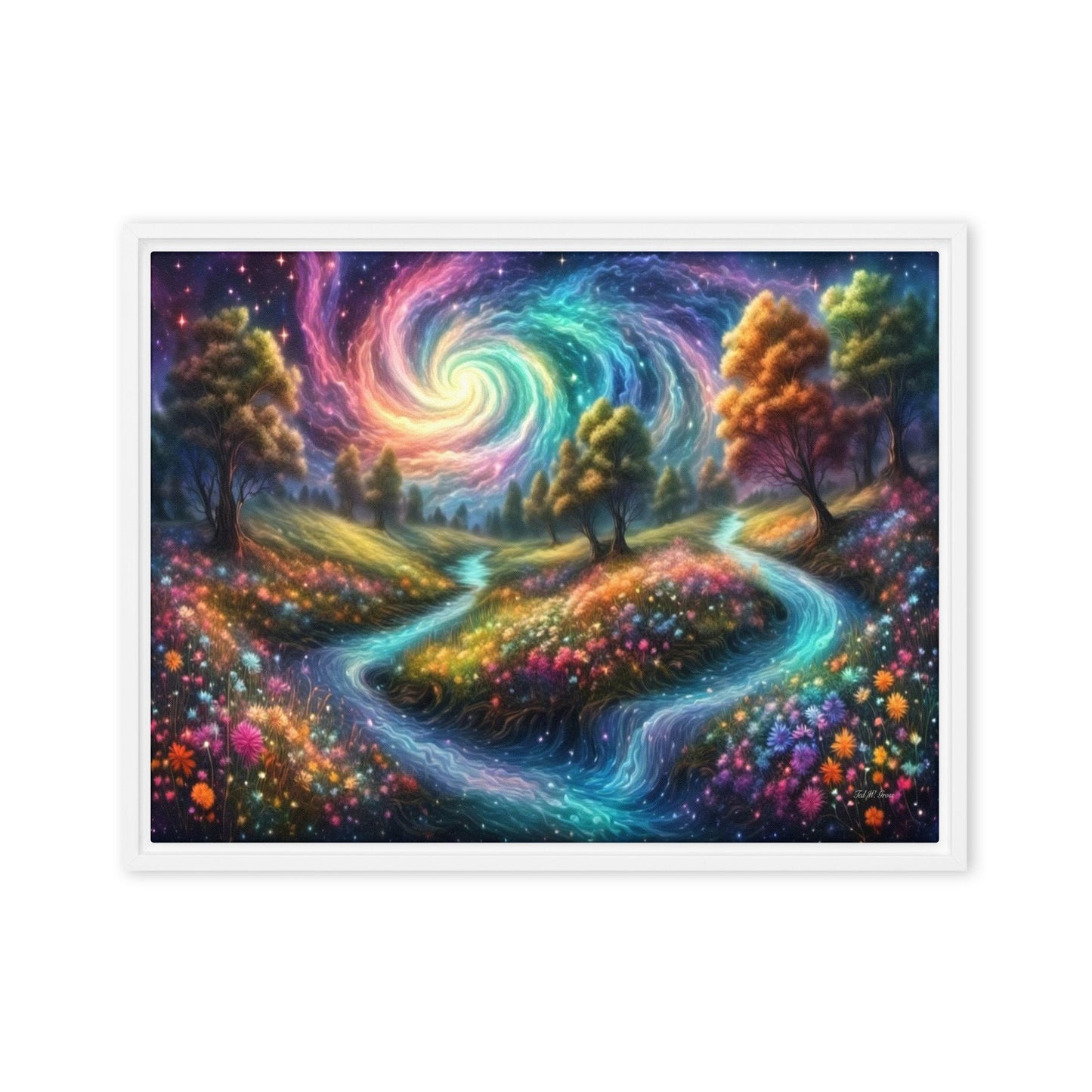 Meadows of Wonder - Framed Canvas Home & Garden > Decor > Artwork > Posters, Prints, & Visual Artwork