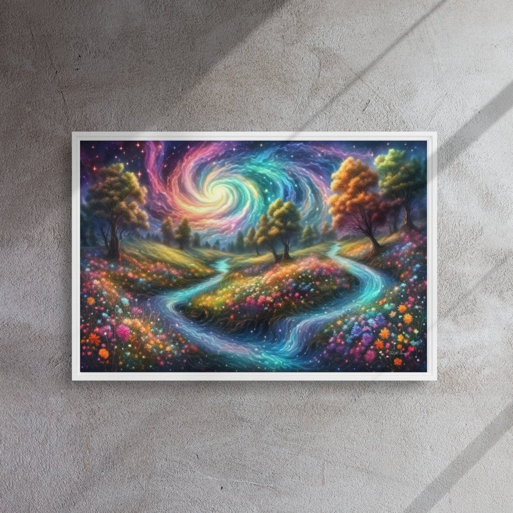 Meadows of Wonder - Framed Canvas Home & Garden > Decor > Artwork > Posters, Prints, & Visual Artwork
