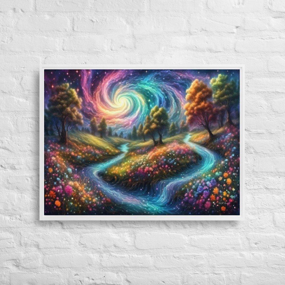 Meadows of Wonder - Framed Canvas Home & Garden > Decor > Artwork > Posters, Prints, & Visual Artwork