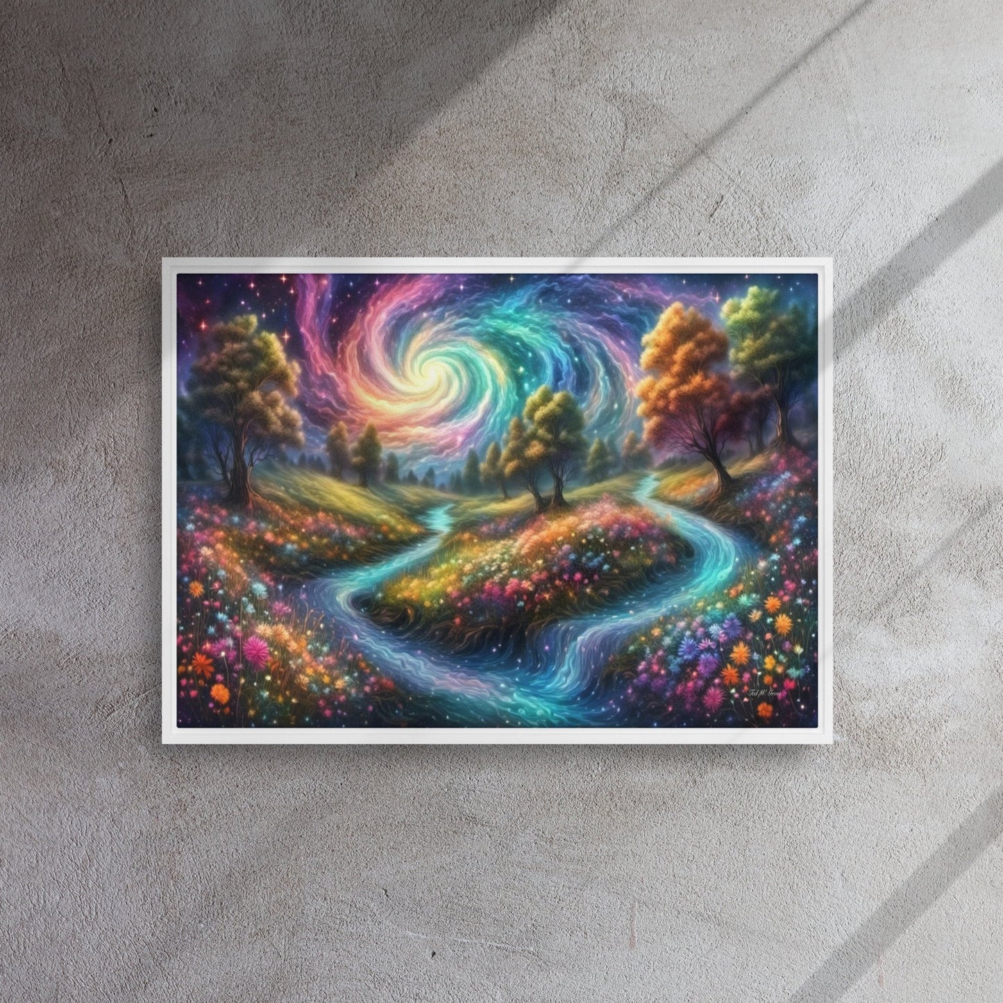 Meadows of Wonder - Framed Canvas Home & Garden > Decor > Artwork > Posters, Prints, & Visual Artwork