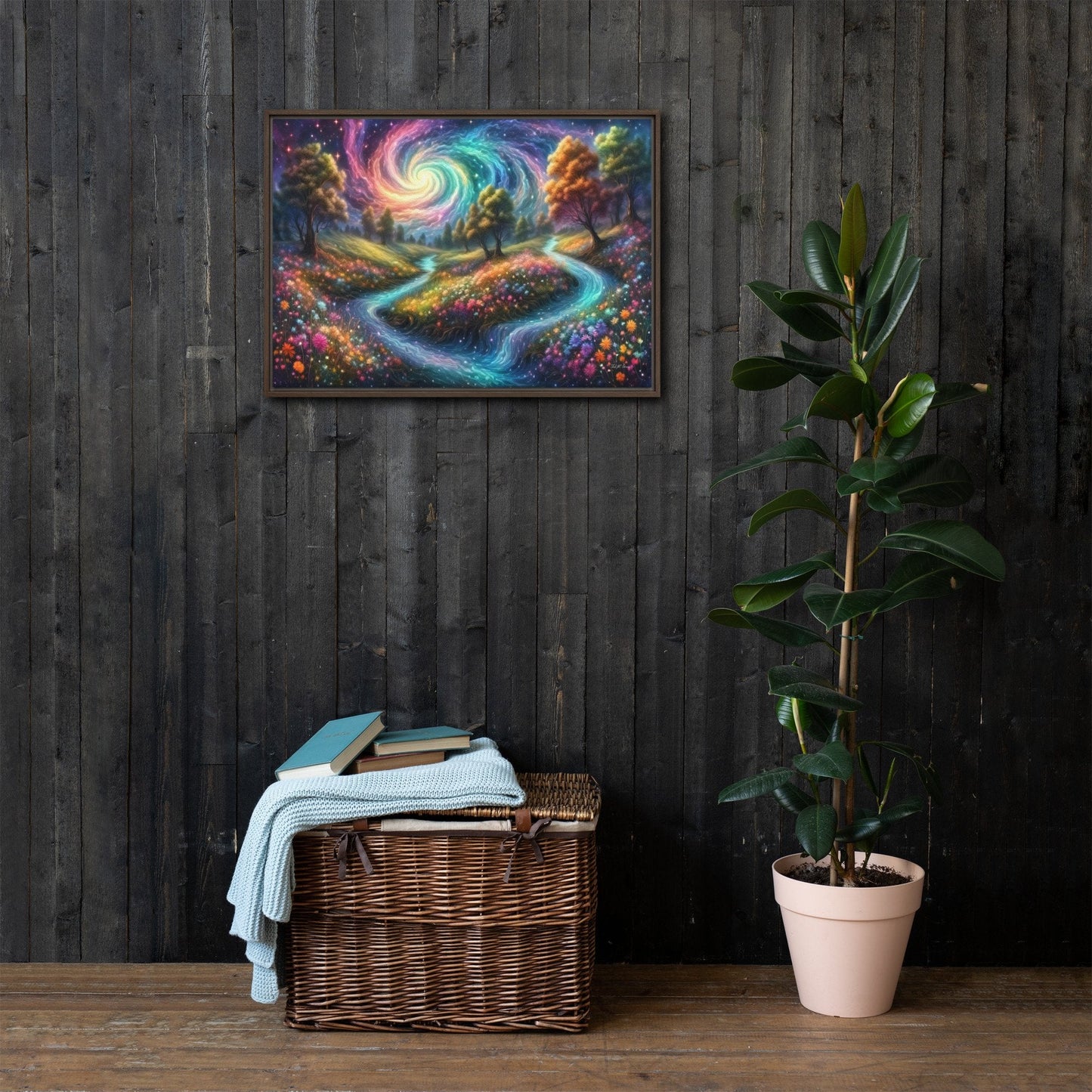 Meadows of Wonder - Framed Canvas Home & Garden > Decor > Artwork > Posters, Prints, & Visual Artwork