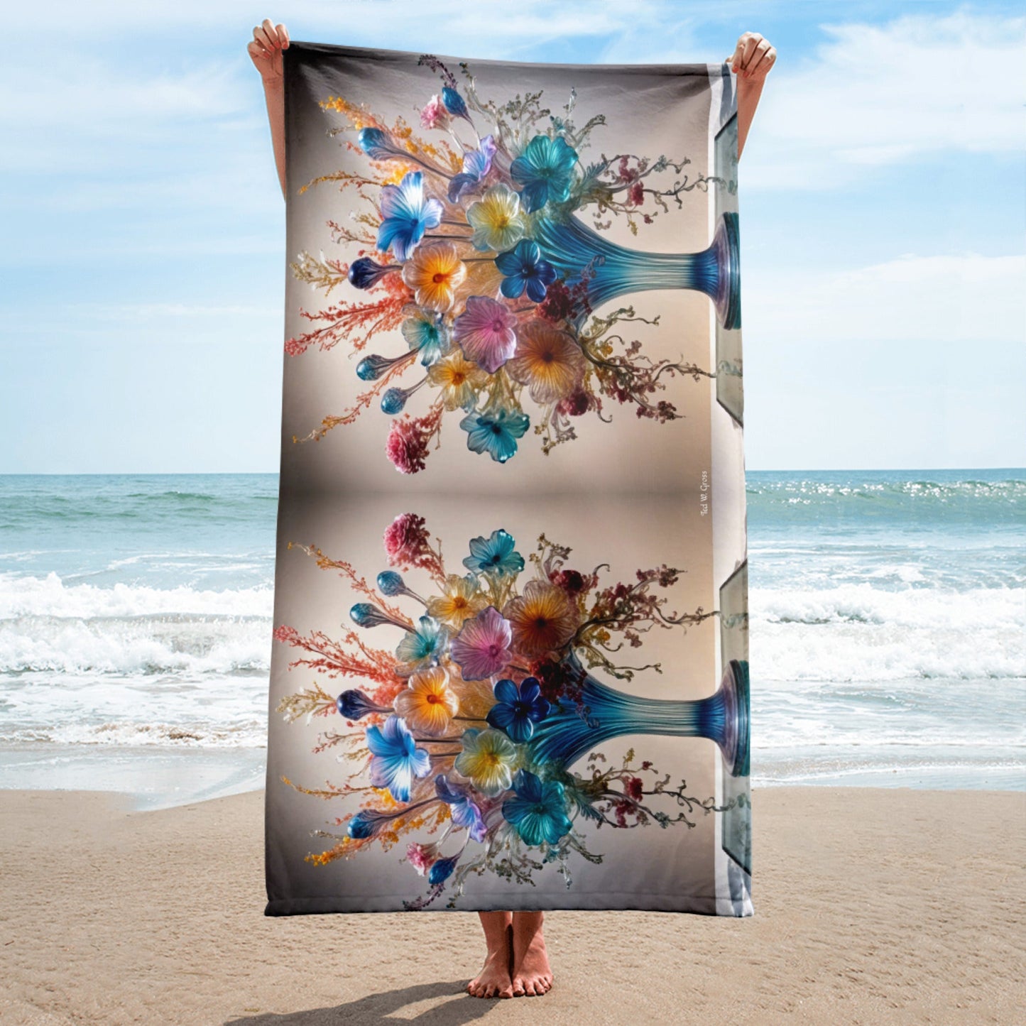 Mesmerizing Bloom Illusion - 30*60 Bath & Beach Towel Bath & Beach Towel