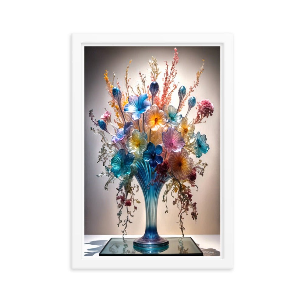 Mesmerizing Bloom Illusion - Framed Matte Poster Home & Garden > Decor > Artwork > Posters, Prints, & Visual Artwork