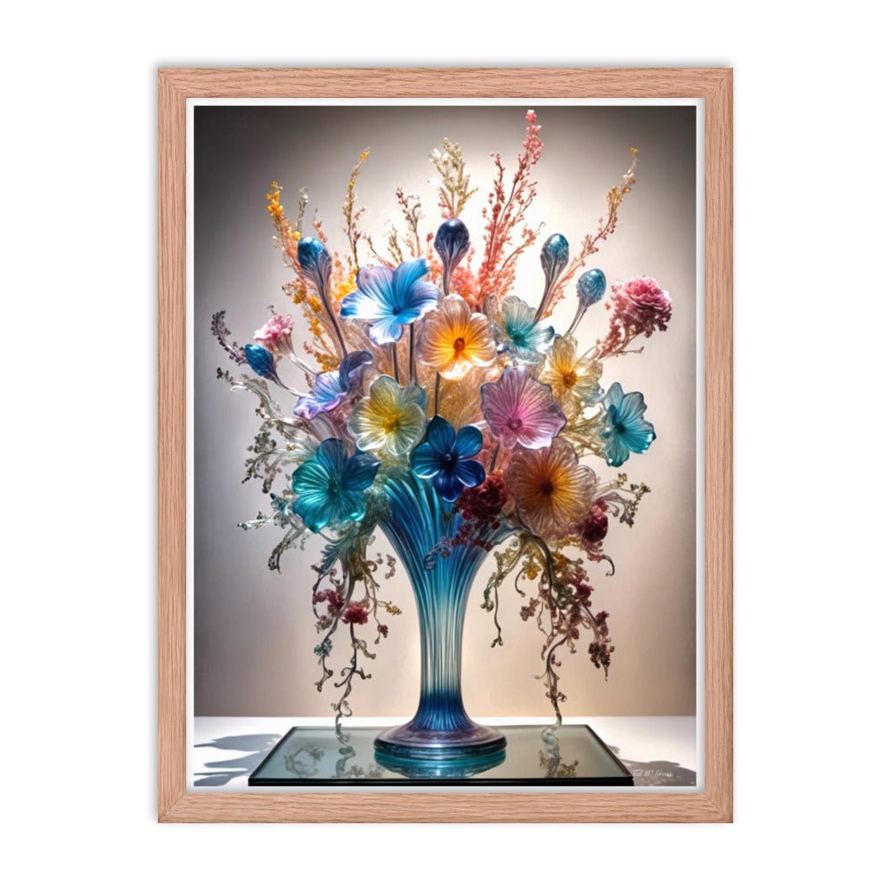 Mesmerizing Bloom Illusion - Framed Matte Poster Home & Garden > Decor > Artwork > Posters, Prints, & Visual Artwork