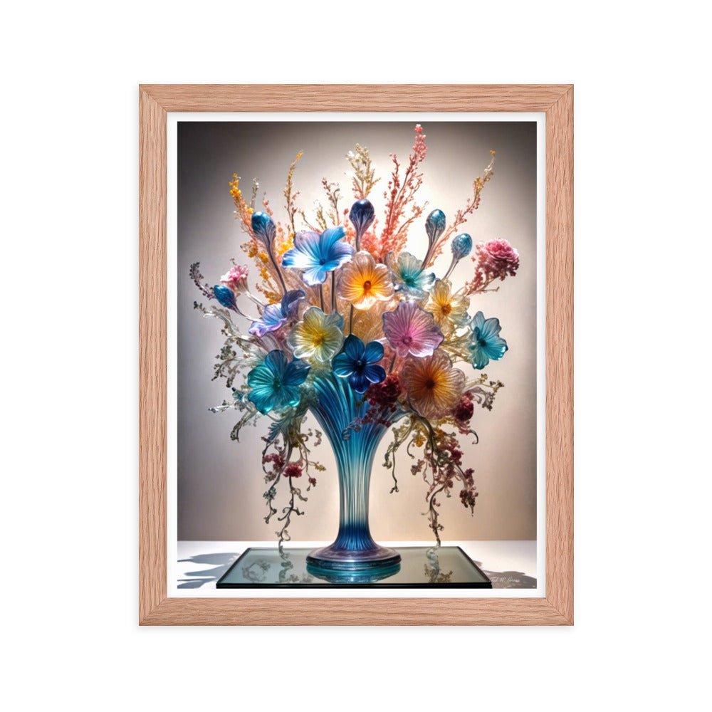 Mesmerizing Bloom Illusion - Framed Matte Poster Home & Garden > Decor > Artwork > Posters, Prints, & Visual Artwork