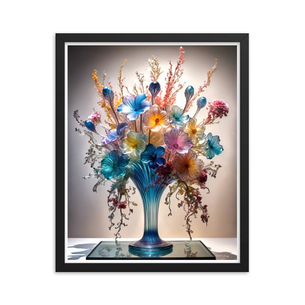 Mesmerizing Bloom Illusion - Framed Matte Poster Home & Garden > Decor > Artwork > Posters, Prints, & Visual Artwork