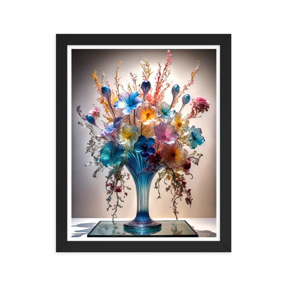 Mesmerizing Bloom Illusion - Framed Matte Poster Home & Garden > Decor > Artwork > Posters, Prints, & Visual Artwork