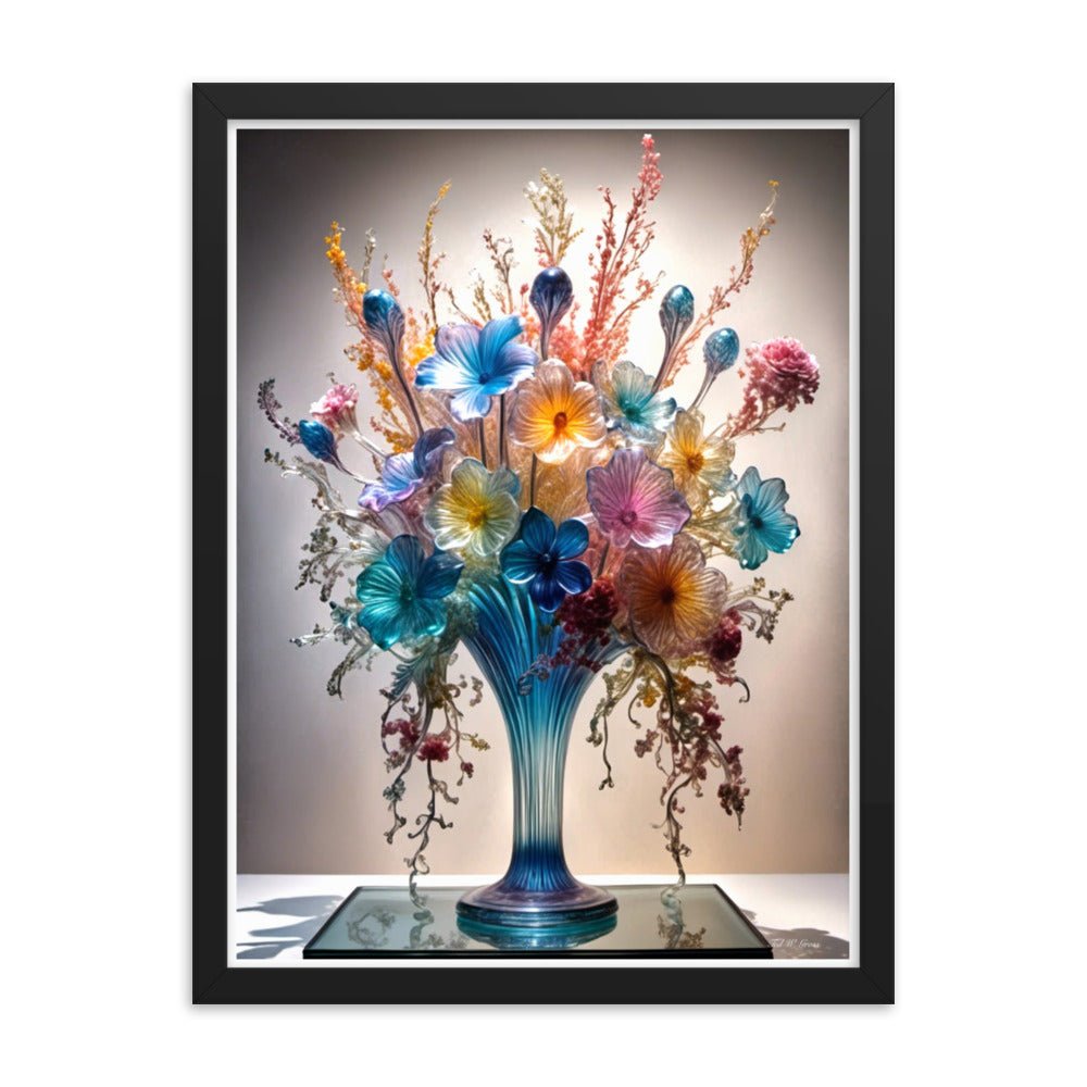 Mesmerizing Bloom Illusion - Framed Matte Poster Home & Garden > Decor > Artwork > Posters, Prints, & Visual Artwork