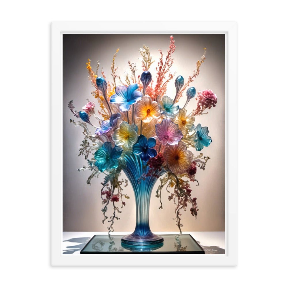 Mesmerizing Bloom Illusion - Framed Matte Poster Home & Garden > Decor > Artwork > Posters, Prints, & Visual Artwork