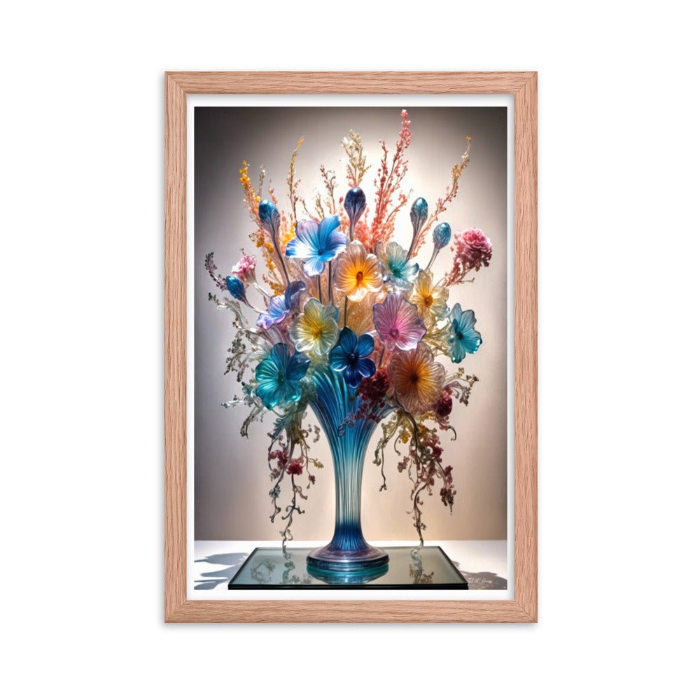 Mesmerizing Bloom Illusion - Framed Matte Poster Home & Garden > Decor > Artwork > Posters, Prints, & Visual Artwork