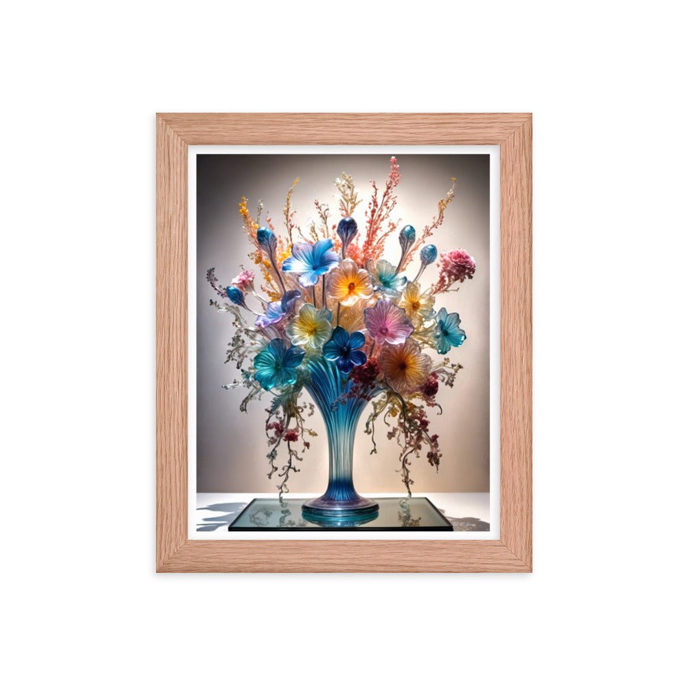 Mesmerizing Bloom Illusion - Framed Matte Poster Home & Garden > Decor > Artwork > Posters, Prints, & Visual Artwork