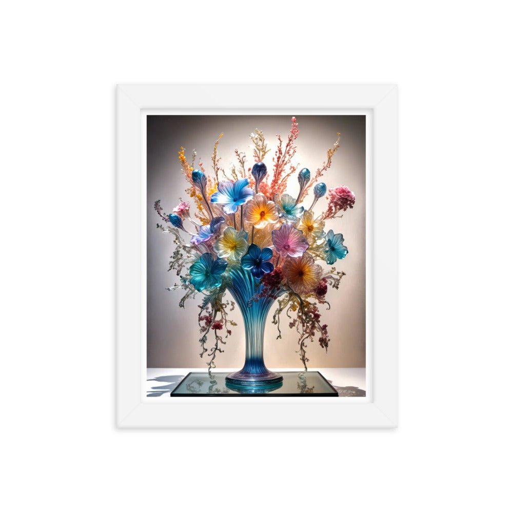 Mesmerizing Bloom Illusion - Framed Matte Poster Home & Garden > Decor > Artwork > Posters, Prints, & Visual Artwork