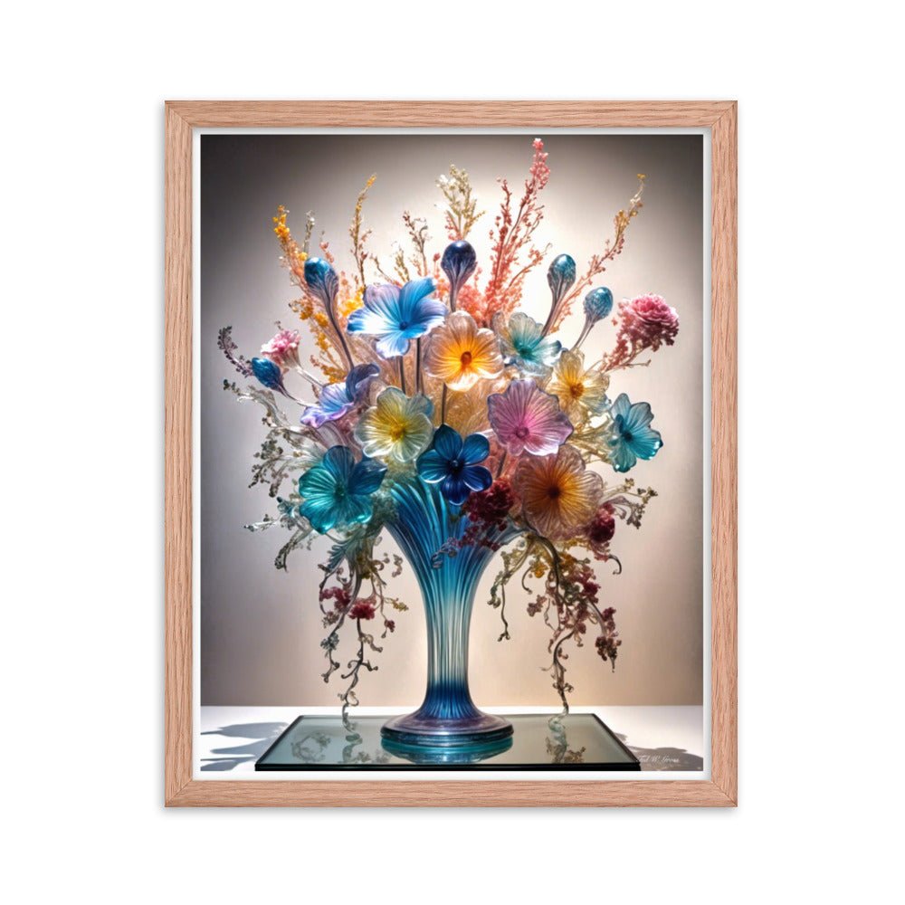 Mesmerizing Bloom Illusion - Framed Matte Poster Home & Garden > Decor > Artwork > Posters, Prints, & Visual Artwork