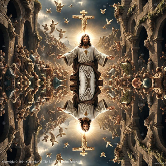 Mirrored Fervent Assembly - Digital Art Bible easter jesus new testament Art > Digital Art > Cobwebs Of The Mind > Abstract > Digital Compositions