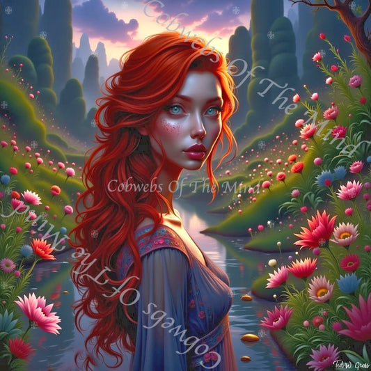 Moonlit Aria - OpenSea Feminine Mosaic NFT 1 - Drop - Cobwebs Of The Mind