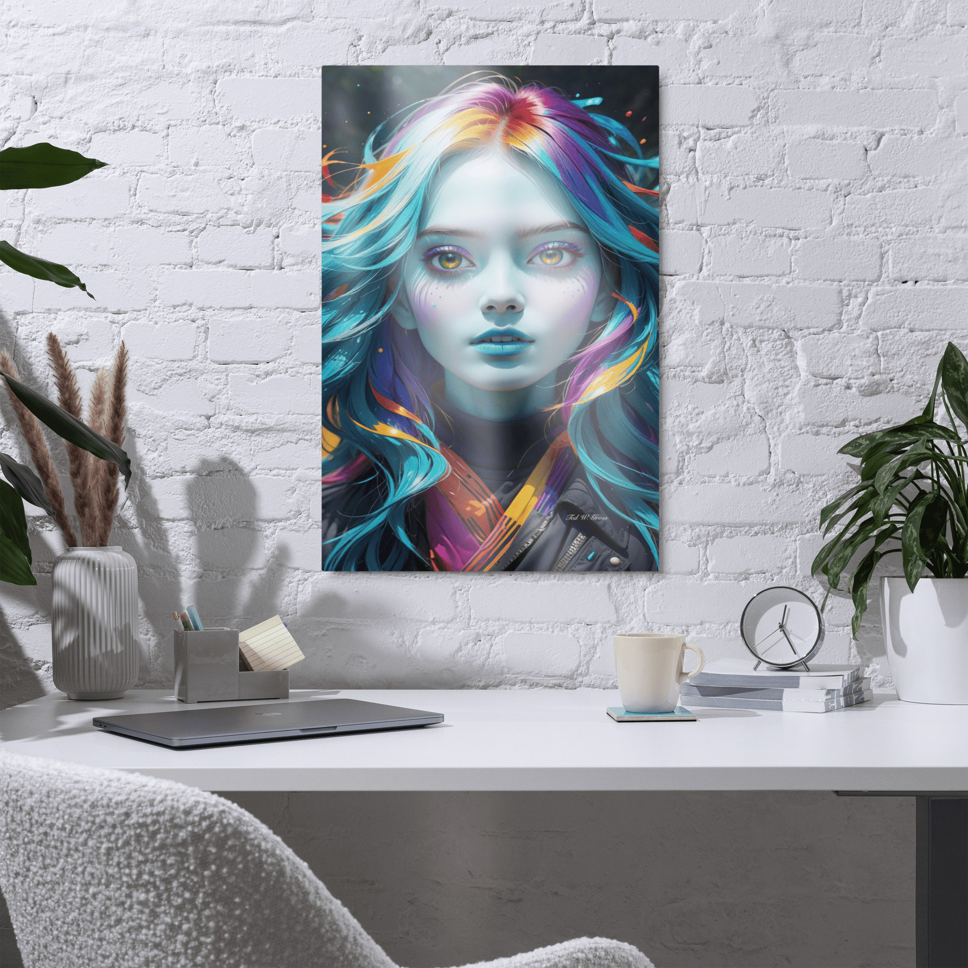 Mystical Rainbow Beauty - Metal Print Home & Garden > Decor > Artwork > Posters, Prints, & Visual Artwork