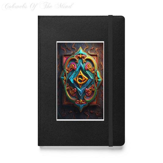 Mystical Runes: Prismatic Prophecy - Hardcover Journal Notebook Journals Printful DA Journals Black