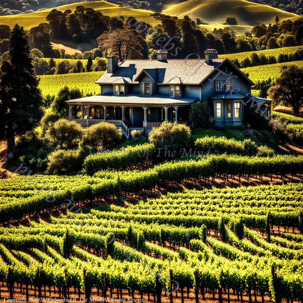 Napa Valley Vineyard - Stock Photo Stock Photo->1:1