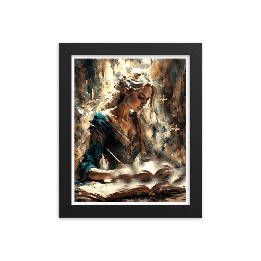 Parchment and Poise - Framed Matte Poster Home & Garden > Decor > Artwork > Posters, Prints, & Visual Artwork