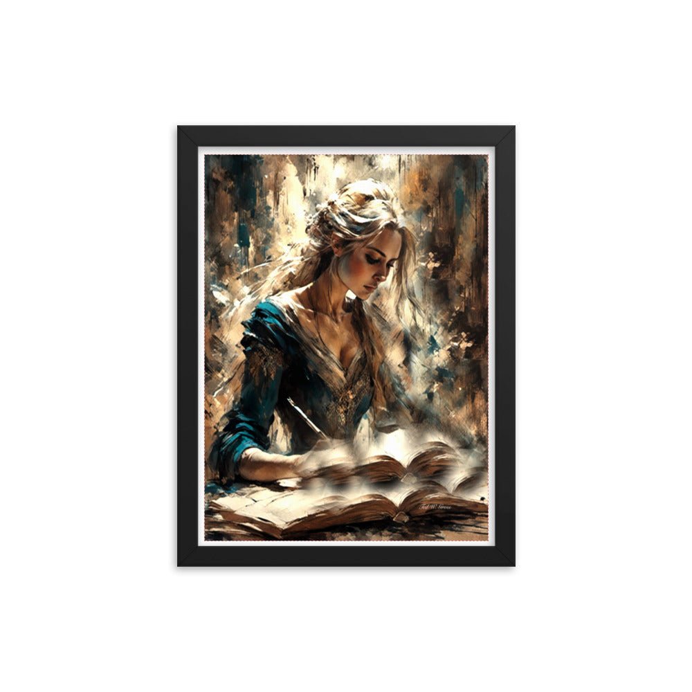 Parchment and Poise - Framed Matte Poster Home & Garden > Decor > Artwork > Posters, Prints, & Visual Artwork