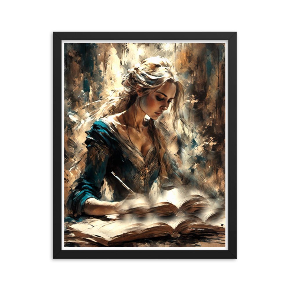 Parchment and Poise - Framed Matte Poster Home & Garden > Decor > Artwork > Posters, Prints, & Visual Artwork