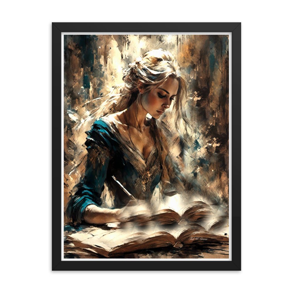 Parchment and Poise - Framed Matte Poster Home & Garden > Decor > Artwork > Posters, Prints, & Visual Artwork