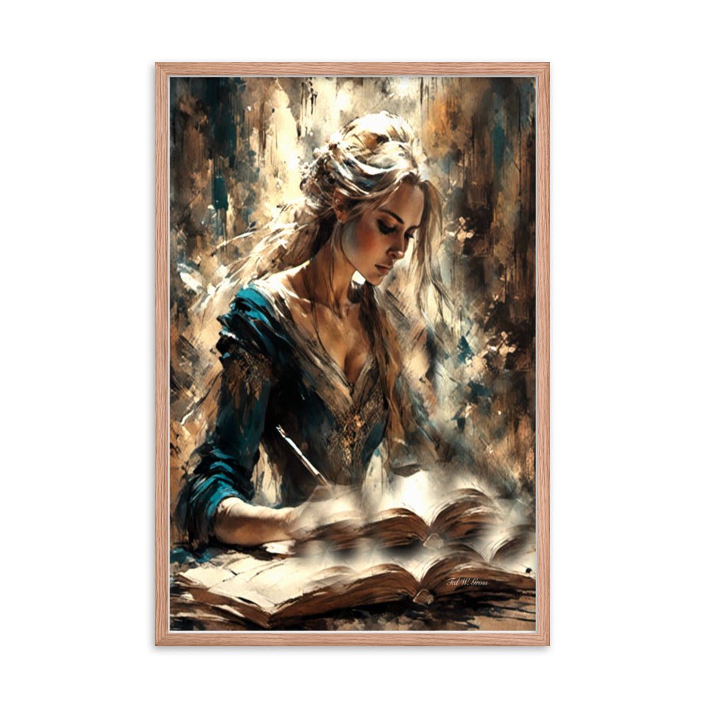 Parchment and Poise - Framed Matte Poster Home & Garden > Decor > Artwork > Posters, Prints, & Visual Artwork