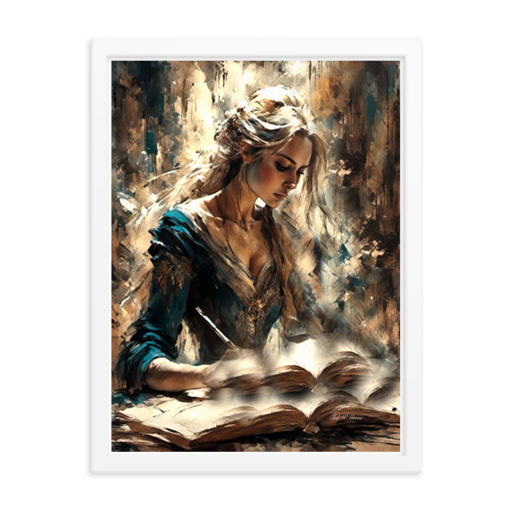 Parchment and Poise - Framed Matte Poster Home & Garden > Decor > Artwork > Posters, Prints, & Visual Artwork