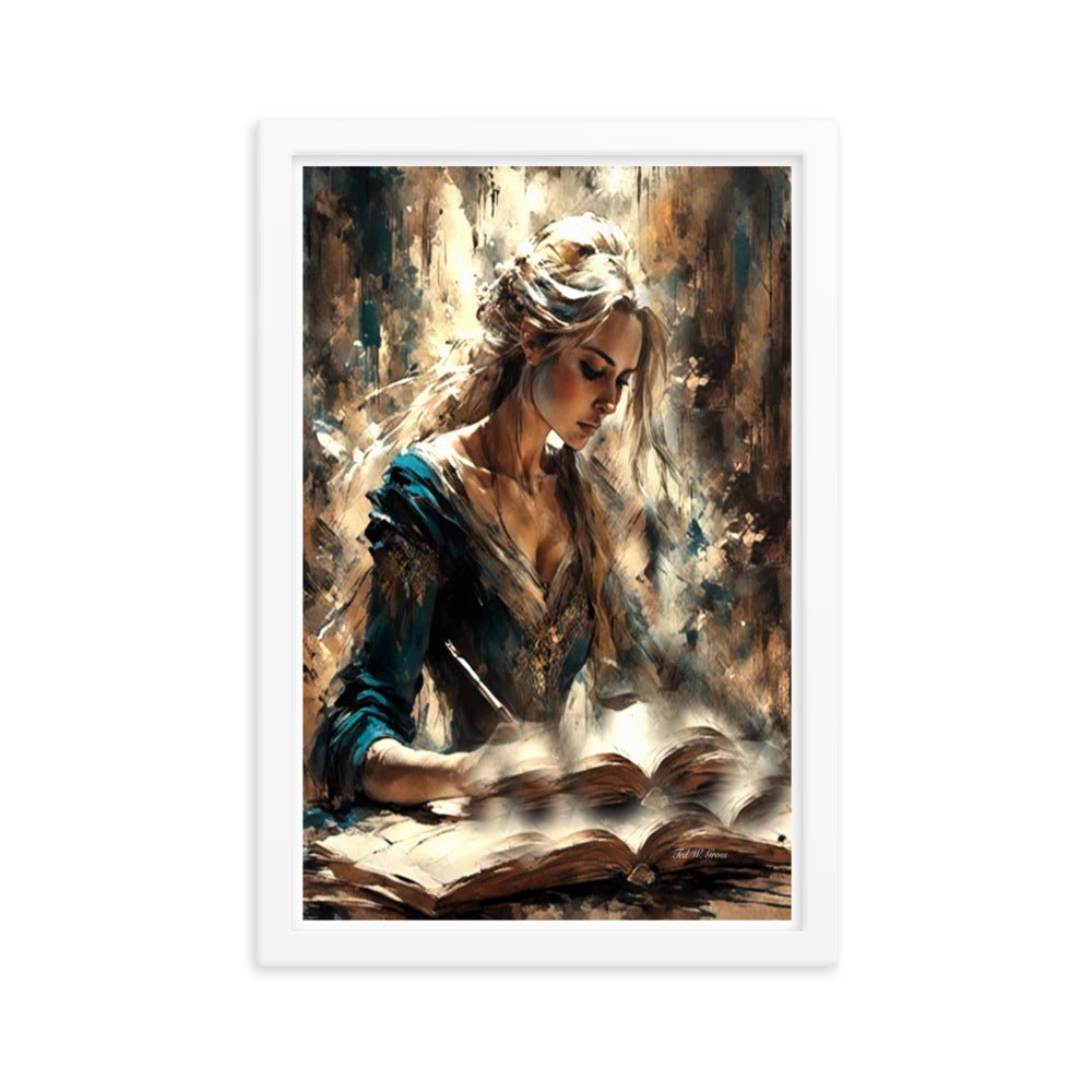 Parchment and Poise - Framed Matte Poster Home & Garden > Decor > Artwork > Posters, Prints, & Visual Artwork