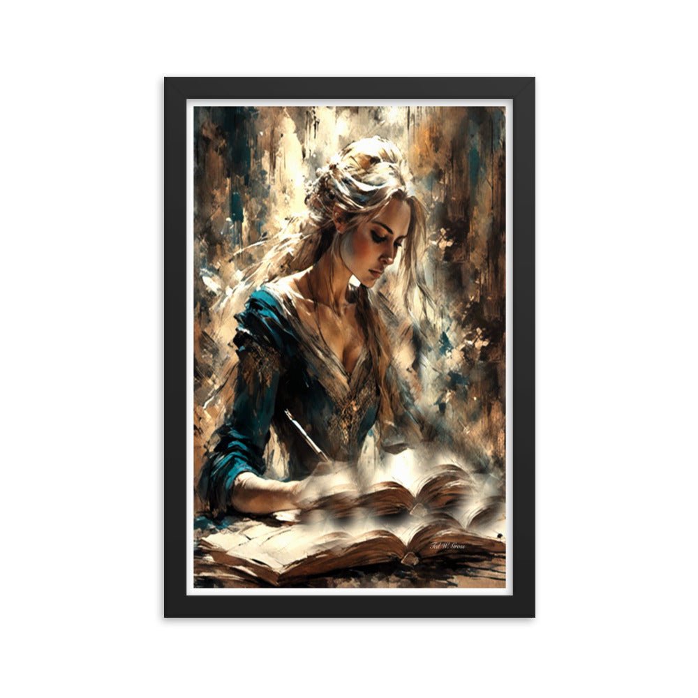 Parchment and Poise - Framed Matte Poster Home & Garden > Decor > Artwork > Posters, Prints, & Visual Artwork