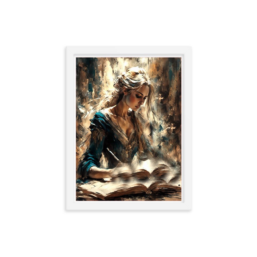 Parchment and Poise - Framed Matte Poster Home & Garden > Decor > Artwork > Posters, Prints, & Visual Artwork