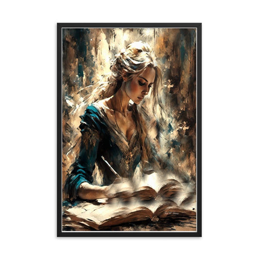 Parchment and Poise - Framed Matte Poster Home & Garden > Decor > Artwork > Posters, Prints, & Visual Artwork
