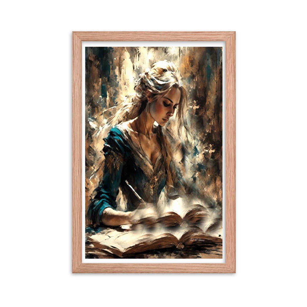 Parchment and Poise - Framed Matte Poster Home & Garden > Decor > Artwork > Posters, Prints, & Visual Artwork