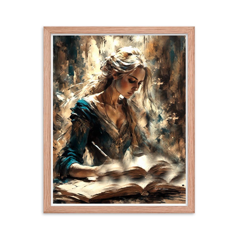 Parchment and Poise - Framed Matte Poster Home & Garden > Decor > Artwork > Posters, Prints, & Visual Artwork