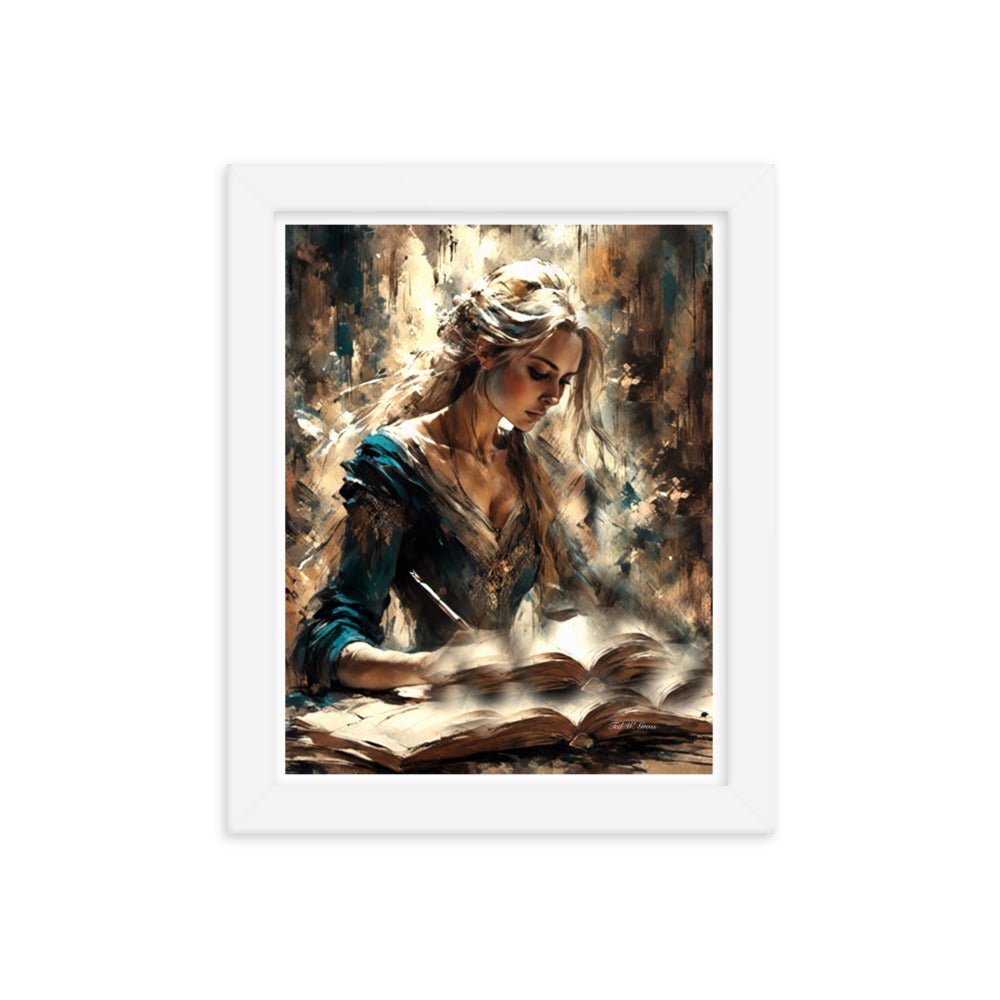 Parchment and Poise - Framed Matte Poster Home & Garden > Decor > Artwork > Posters, Prints, & Visual Artwork