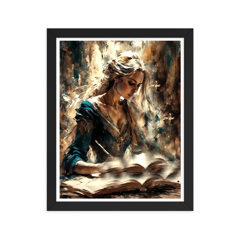 Parchment and Poise - Framed Matte Poster Home & Garden > Decor > Artwork > Posters, Prints, & Visual Artwork