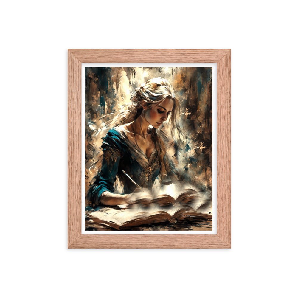 Parchment and Poise - Framed Matte Poster Home & Garden > Decor > Artwork > Posters, Prints, & Visual Artwork