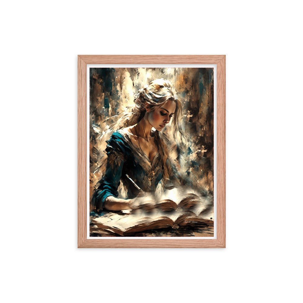 Parchment and Poise - Framed Matte Poster Home & Garden > Decor > Artwork > Posters, Prints, & Visual Artwork