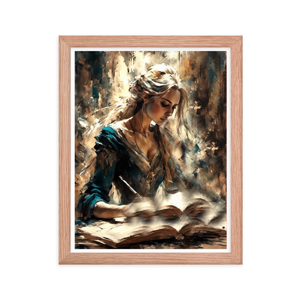 Parchment and Poise - Framed Matte Poster Home & Garden > Decor > Artwork > Posters, Prints, & Visual Artwork