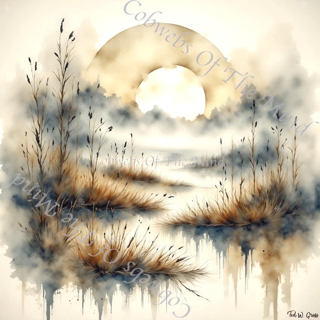 Peaceful Marsh - OpenSea NFT Chromova Legendary 1-Drop Art > Digital Art > Cobwebs Of The Mind > Abstract > Digital Compositions