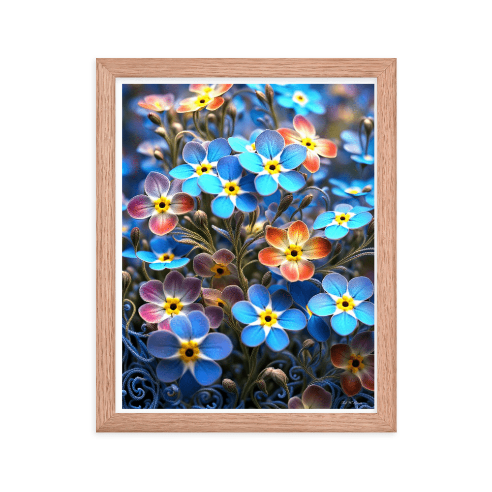 Petal Rhapsody - Framed Matte Poster Home & Garden > Decor > Artwork > Posters, Prints, & Visual Artwork